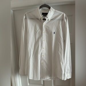 Ralph Lauren Men's White Button-Down Shirt